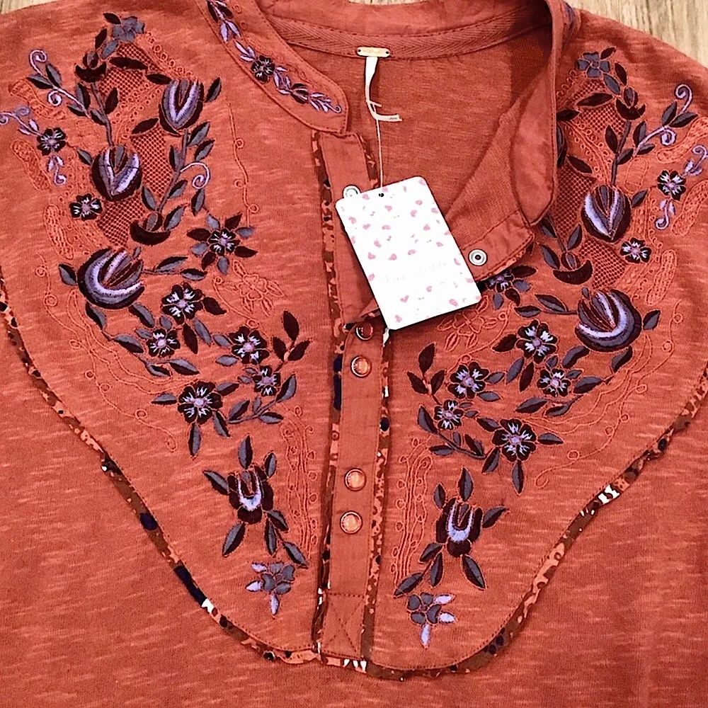 NWT Free People Henley Top